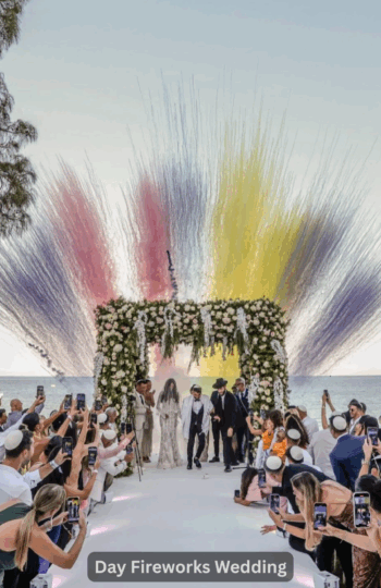 Wedding fireworks στην Ελλάδα – ρομαντικά βεγγαλικά γάμου από την Nanos Fireworks