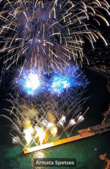 Synchronized fireworks create a visual symphony, timed perfectly to your selected soundtrack.
